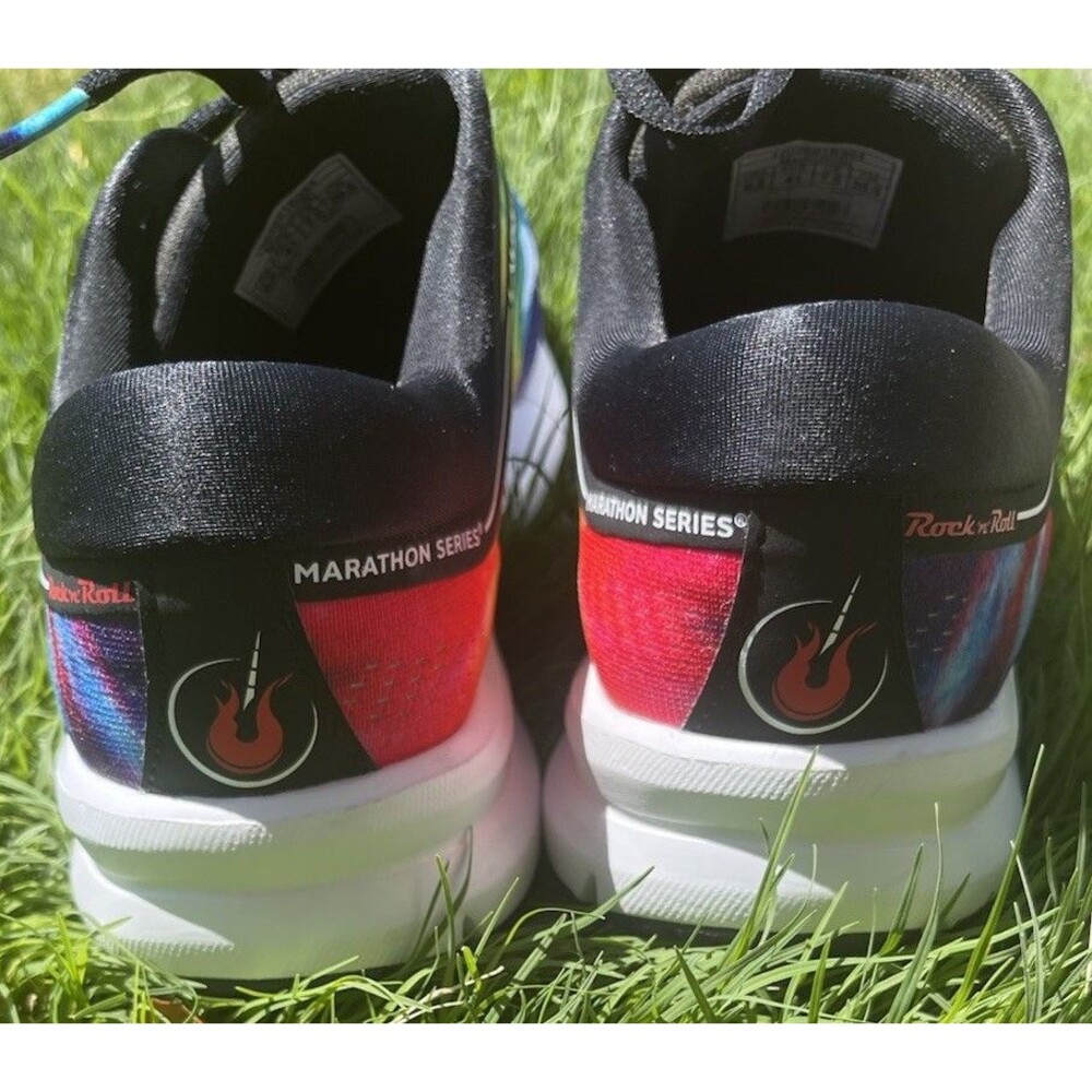 Brooks Launch 5  Tie-Dye Rock & Roll Marathon Running Shoes~Womens 9.5 Rainbow - Picture 4 of 8